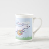 Rasterkonijn laat de Mok van Bone China doorstaan (Rechts)