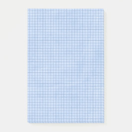 Rasterlijnen op blauw post-it® notes