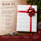 Rasteroverlaytextuur – Minimaal Tech Wrap-ontwerp Cadeaupapier
