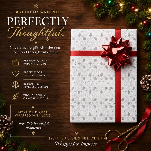 Rasteroverlaytextuur – Minimaal Tech Wrap-ontwerp Cadeaupapier
