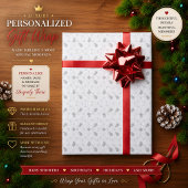 Rasteroverlaytextuur – Minimaal Tech Wrap-ontwerp Cadeaupapier