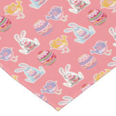 Rasterpatroonlichte koraaltabellooppas korte tafelloper (Hoek)