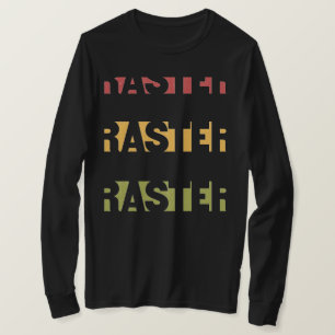 Rasterrasta-kleuren T-shirt
