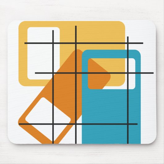 Rasterrechthoeken Muismat (Voorkant)