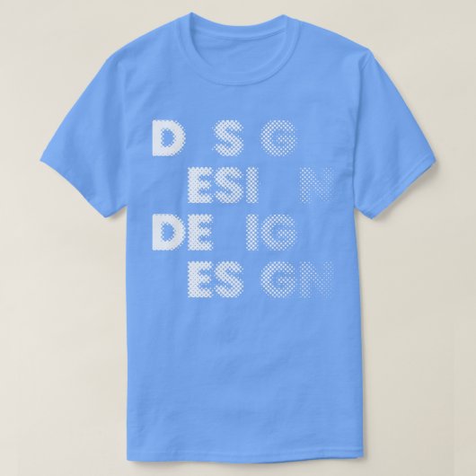Rastertypografie ontwerp t-shirt (Design voorkant)