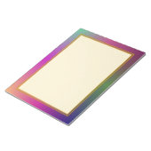 Rasteruitgelijnde Paarse metalen grote notitieblok (Schuin)