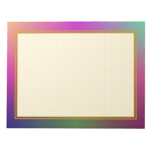 Rasteruitgelijnde Paarse metalen grote notitieblok (Voorkant)