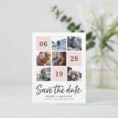 Rasterverzameling | De foto bewaart de Datum Aankondigingskaart (Staand voorkant)