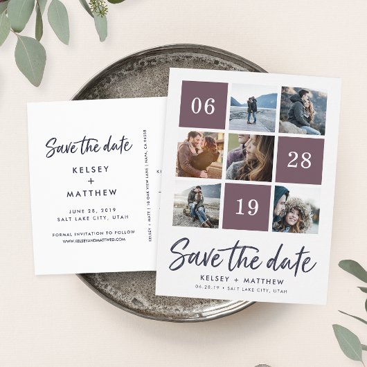 Rasterverzameling | De foto bewaart de Datum Aankondigingskaart