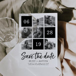 Rasterverzameling | Zwarte en Witte Foto Opslaan D Save The Date<br><div class="desc">kondig uw aanstaande persoonlijkheden met deze chic zwart-wit sparen de datumkaarten aan met zes van uw favoriete vierkante foto's en uw trouwdatum in een gerasterde lay-out. "Sparen de Datum"verschijnt onder in een vers, casual handgeschreven de tellerstype van de manuscriptborstel. Pas uw naam, trouwlocatie en website aan met andere informatie in...</div>