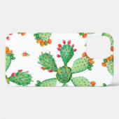 Rasterwaterverf naadloze cactus ingestelde achterg Case-Mate iPhone case (Achterkant (horizontaal))