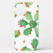 Rasterwaterverf naadloze cactus ingestelde achterg Case-Mate iPhone case (Achterkant)