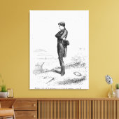 Rastignac ging met rust en liep een paar stappen canvas afdruk (Insitu (Woonkamer))