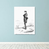 Rastignac ging met rust en liep een paar stappen canvas afdruk (Insitu (Houten vloer))