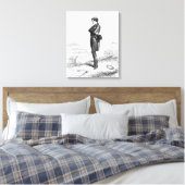 Rastignac ging met rust en liep een paar stappen canvas afdruk (Insitu (Slaapkamer))