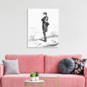 Rastignac ging met rust en liep een paar stappen canvas afdruk (Insitu (Woonkamer))
