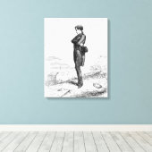 Rastignac ging met rust en liep een paar stappen canvas afdruk (Insitu (Houten vloer))