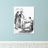 Rastignac, ingediend bij Madame de Nucingen Canvas Afdruk (Insitu (Houten vloer))