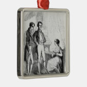 Rastignac, ingediend bij Madame de Nucingen Metalen Ornament (Rechts)