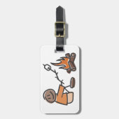 Rasting Marshmallows Bagagelabel (Voorkant verticaal)