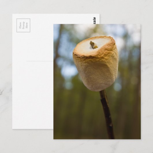 Rasting Marshmallows Briefkaart (Voorkant / Achterkant)