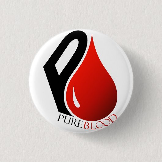 RASZUIVER RONDE BUTTON 3,2 CM (Voorkant)