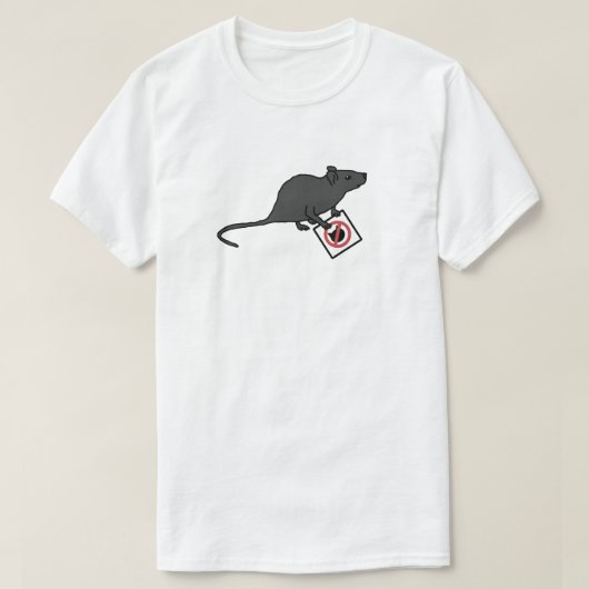 Rat activist t-shirt (Design voorkant)