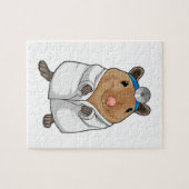 Rat als Doctor met de mantel van de dokter Legpuzzel (Horizontaal)