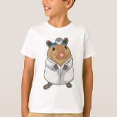 Rat als Doctor met de mantel van de dokter T-shirt (Voorkant)