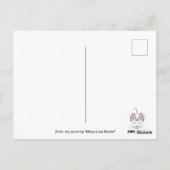 Rat als Mona Lisa Leonardo da Vinci kmcoriginals Briefkaart (Achterkant)