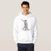 Rat als Schilder met de borstel van de Verf Hoodie (Voorkant volledig)