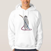 Rat als Schilder met de borstel van de Verf Hoodie (Voorkant)