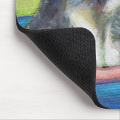 Rat art guardian, mooie, slimme, kleurrijke, leuke muismat (Hoek)