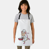 Rat as Cook with Pan & Cooking hat Schort (Insitu)