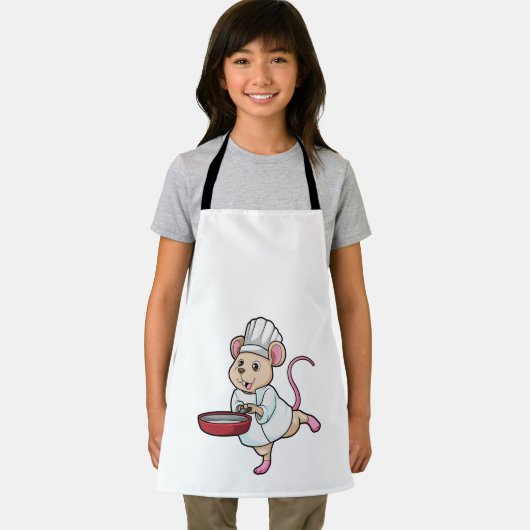 Rat as Cook with Pan & Cooking hat Schort (Insitu)