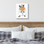 Rat as Doctor with Doctor's coat Canvas Afdruk (Insitu (Slaapkamer))