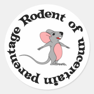 Rat Bastard Ronde Sticker