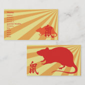 Rat - bedrijf visitekaartje (Voorkant / Achterkant)