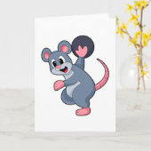 Rat bij bowlen met bowlingbal kaart (Gele Bloem)