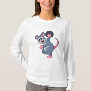 Rat bij Bowling met Bowling-bal T-shirt