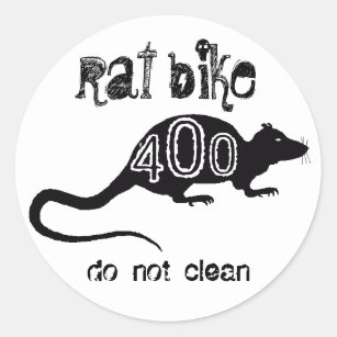 rat bike 400 - niet reinigen ronde sticker