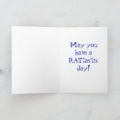 Rat Birthday Card Kaart (Binnen)