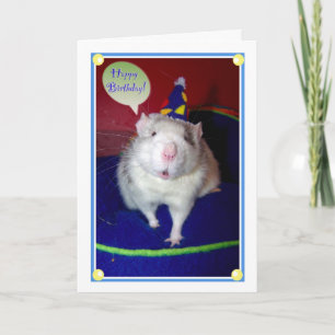 Rat Birthday Card Kaart