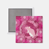 rat,bloem des levens, roos, mandala,zen,chakra,pat magneet (Voorkant / Achterkant)