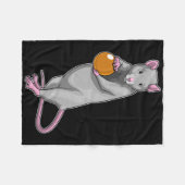 Rat Bowling Bowling Bal Sport Fleece Deken (Voorkant (Horizontaal))