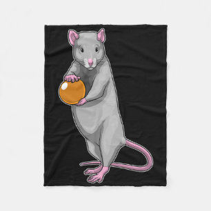 Rat Bowling Bowling Bal Sport Fleece Deken