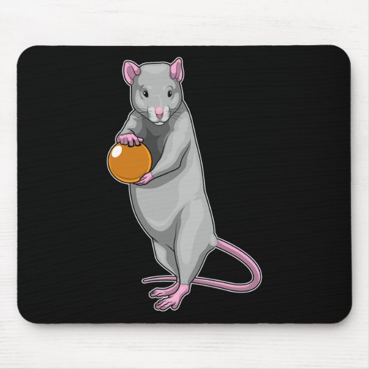 Rat Bowling Bowling Bal Sport Muismat (Voorkant)