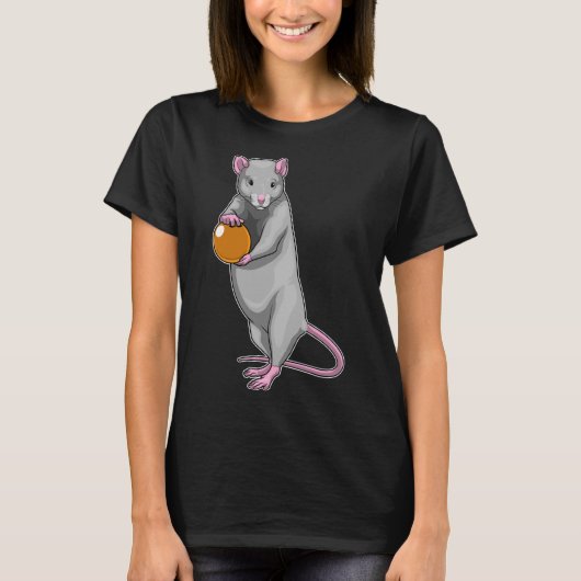 Rat Bowling Bowling Bal Sport T-shirt (Voorkant)