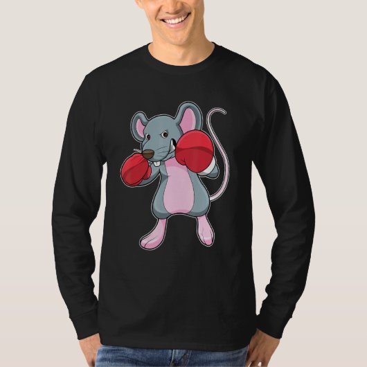 Rat Boxer Boxing Ghandschoenen T-shirt (Voorkant)