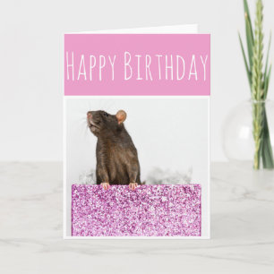 Rat Cadeau Birthday Card Kaart